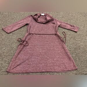 EUC Women's Everly Turtleneck Sweater Dress L casual warm comfy soft knit LS